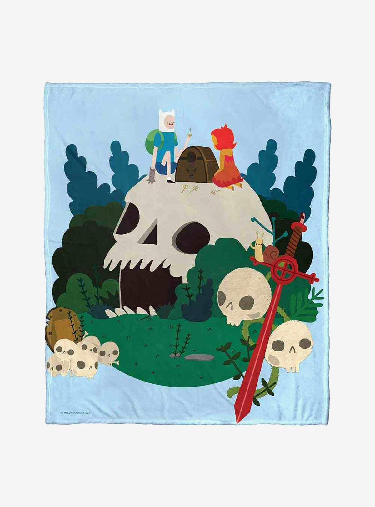 Manta ultrasuave Adventure Time: Treasure Awaits