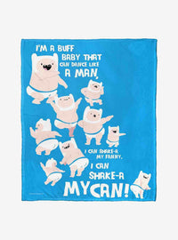 Manta de tacto sedoso Adventure Time Buff Baby Dance