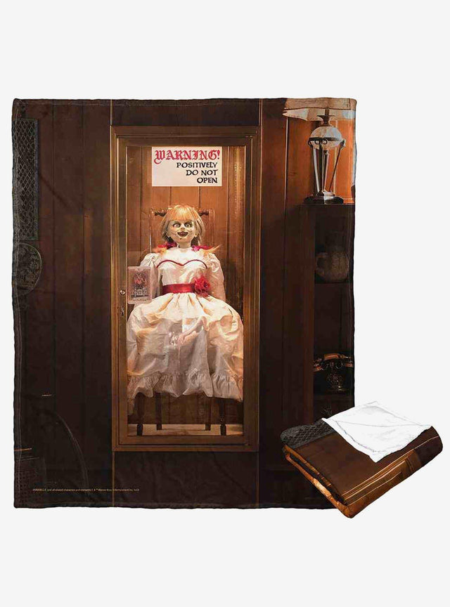 Annabelle: Manta de tacto sedoso «No abrir»