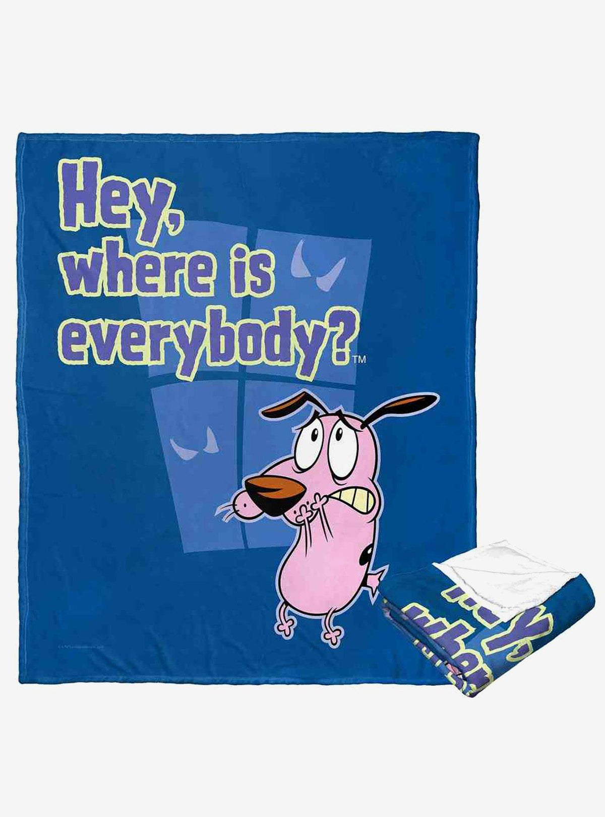 Manta de tacto sedoso de Courage the Cowardly Dog