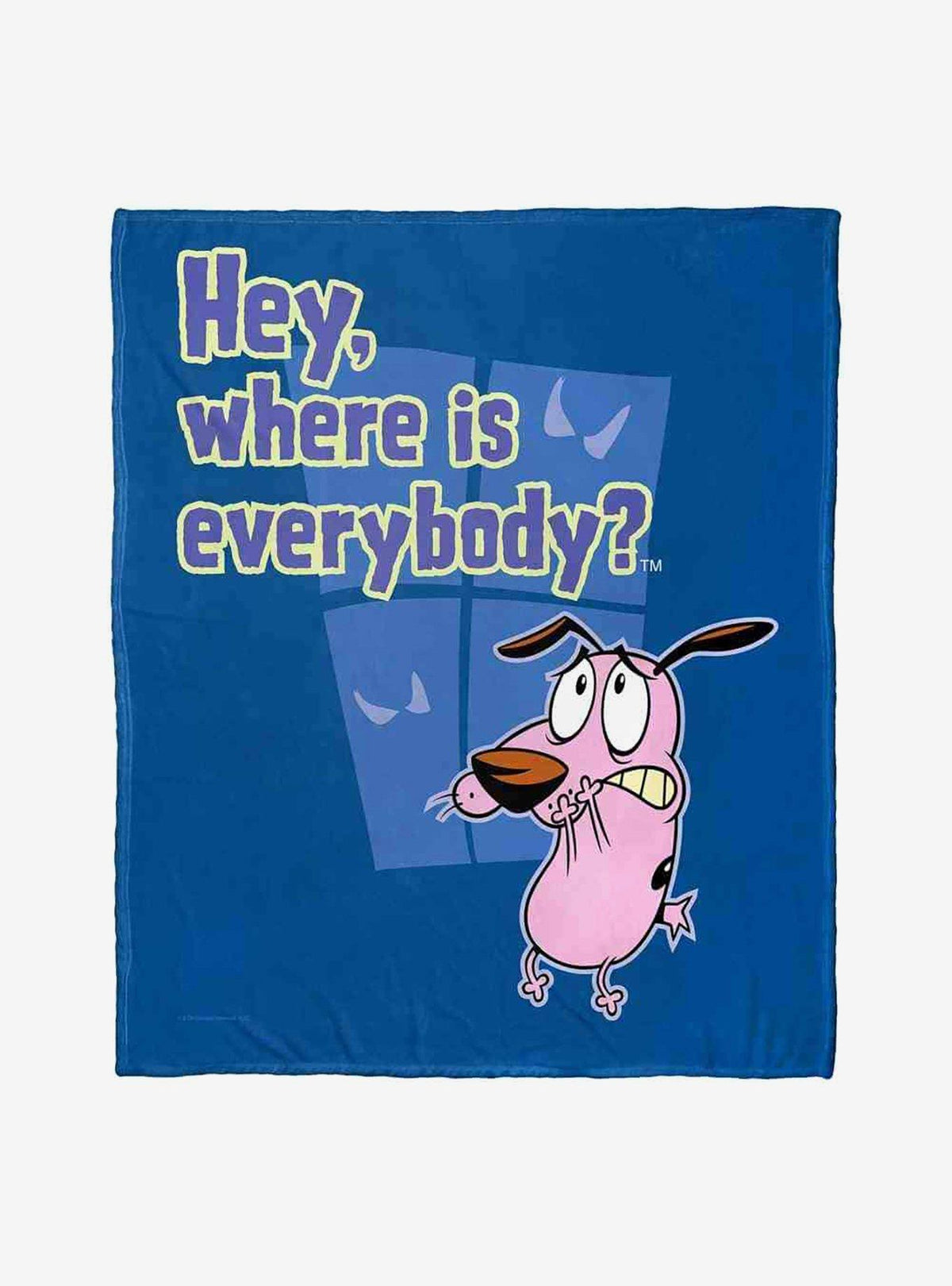 Manta de tacto sedoso de Courage the Cowardly Dog