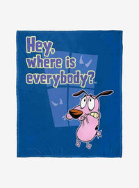 Manta de tacto sedoso de Courage the Cowardly Dog