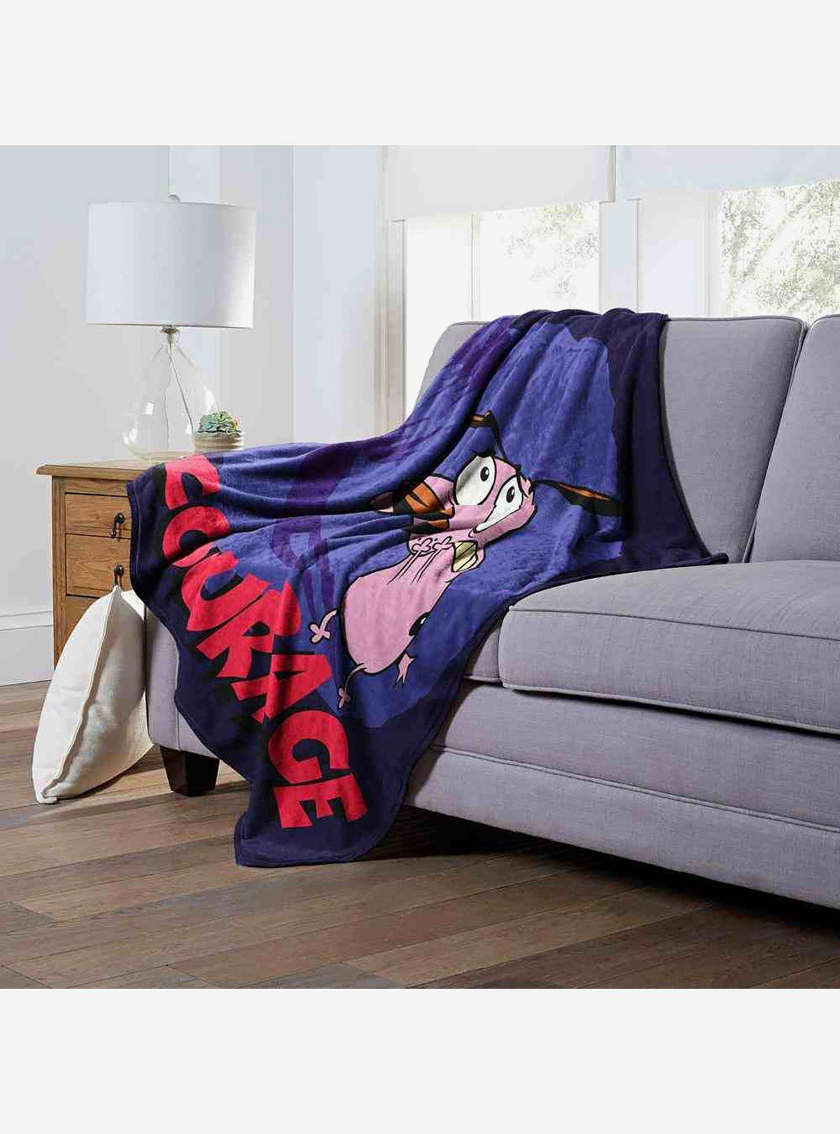 Manta de tacto sedoso Courage the Cowardly Dog