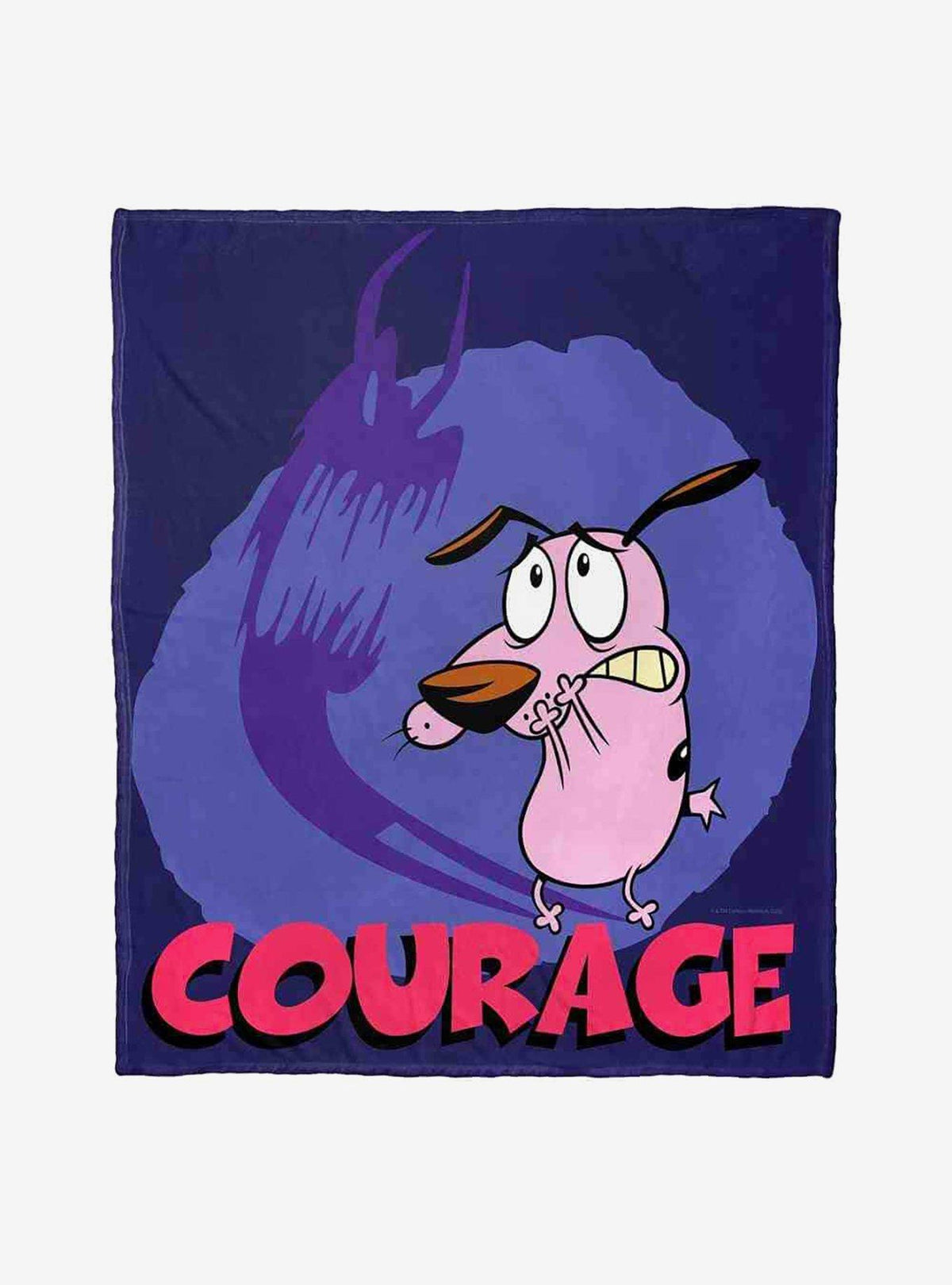 Manta de tacto sedoso Courage the Cowardly Dog