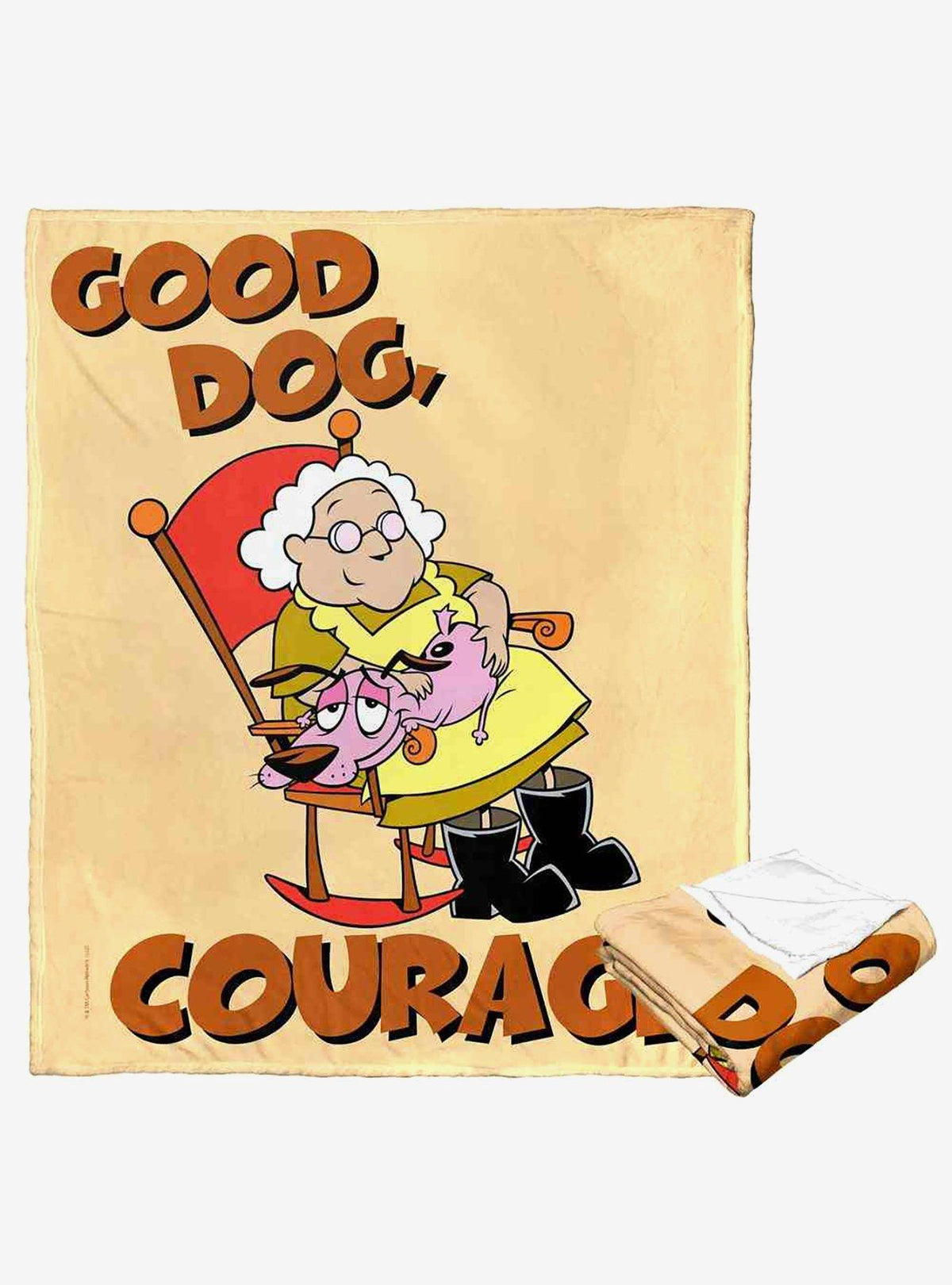 Manta de tacto sedoso Courage the Cowardly Dog