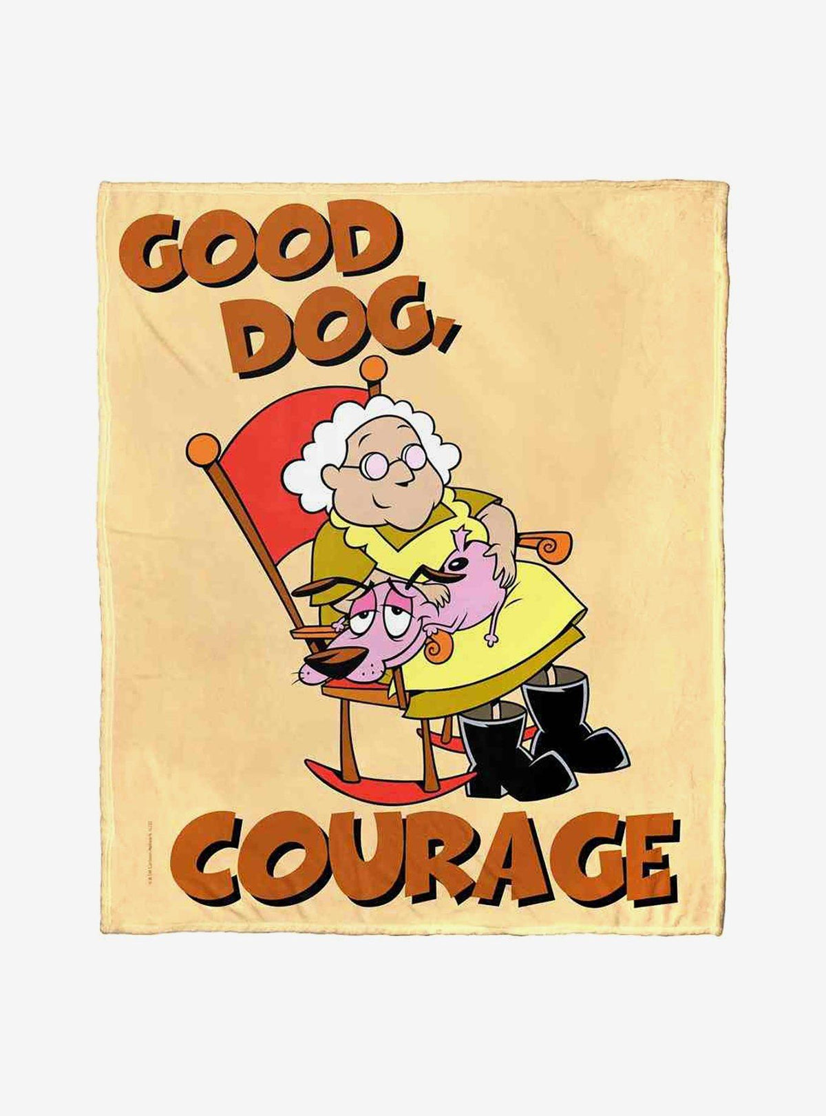 Manta de tacto sedoso Courage the Cowardly Dog