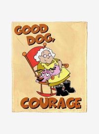 Manta de tacto sedoso Courage the Cowardly Dog