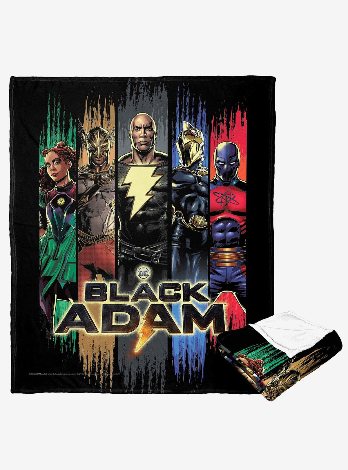 Manta de tacto sedoso Black Adam: Esto es justicia