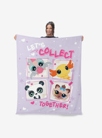 Manta Sherpa de tacto sedoso Littlest Pet Shop