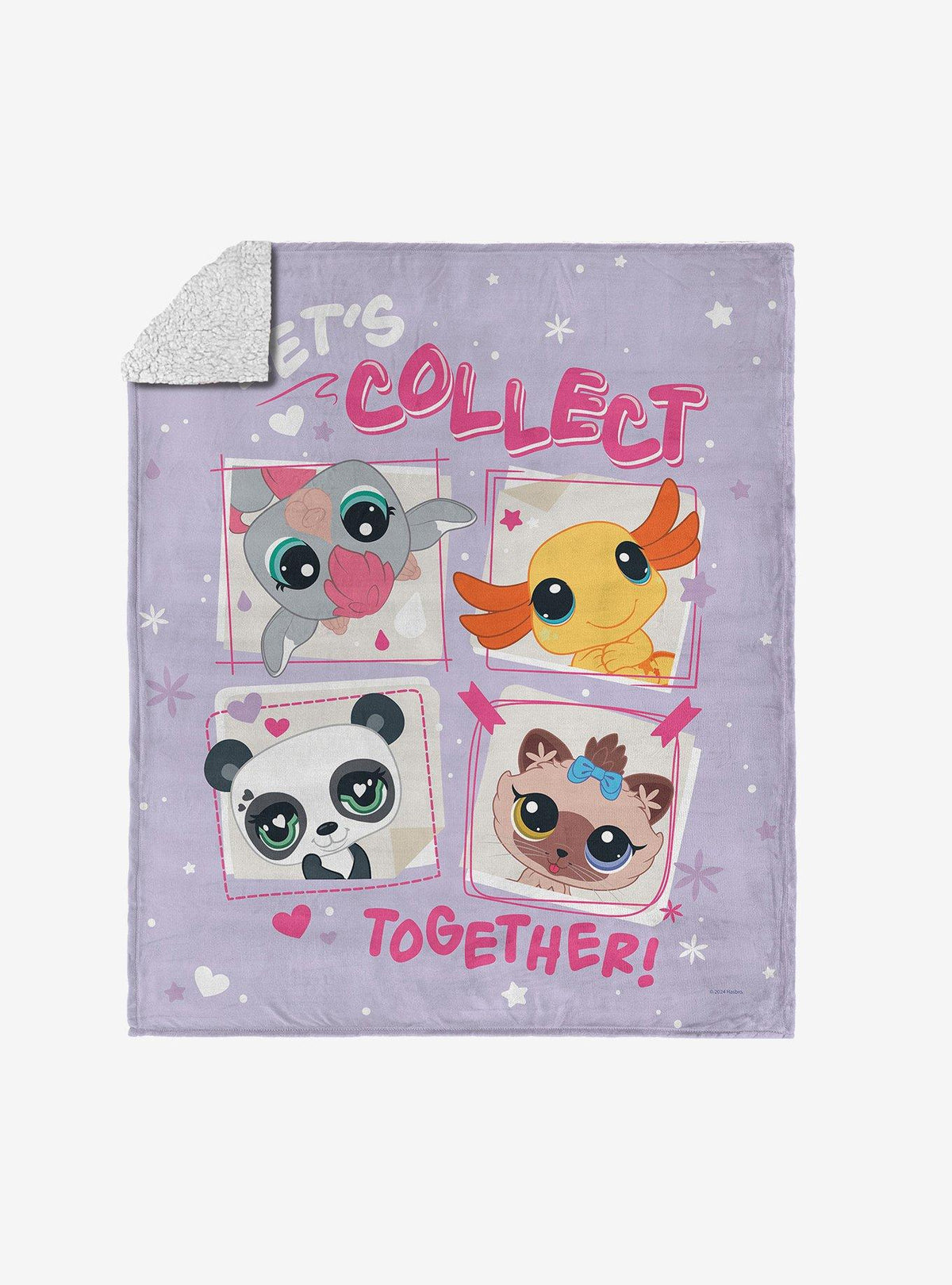 Manta Sherpa de tacto sedoso Littlest Pet Shop