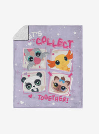 Manta Sherpa de tacto sedoso Littlest Pet Shop