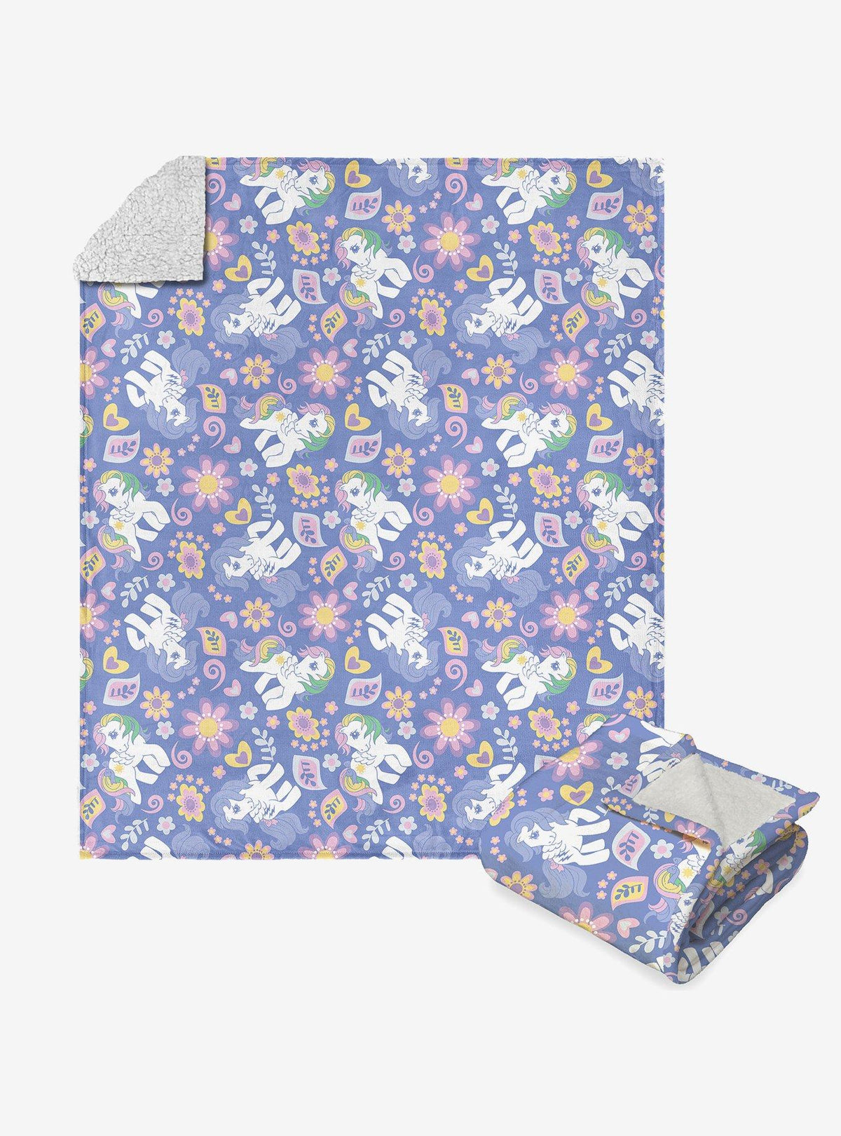 Manta Sherpa My Little Pony Retro Pony Florals