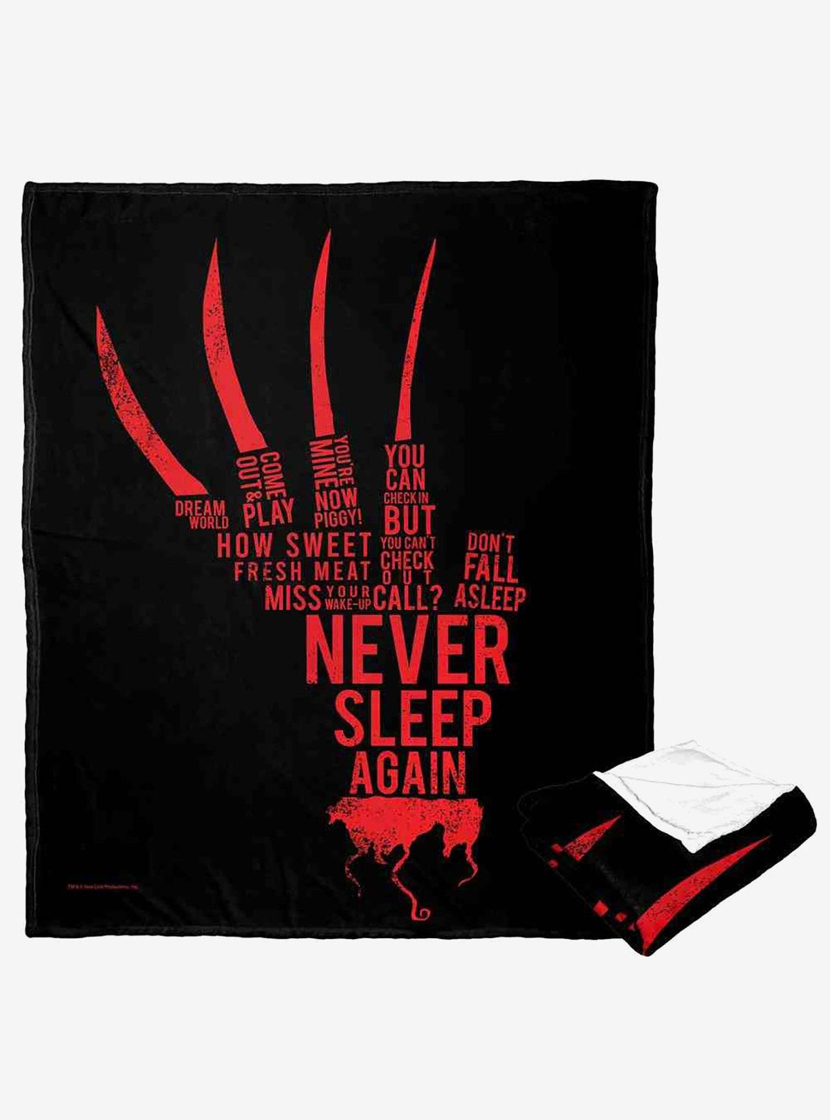 Manta de tacto sedoso Nightmare on Elm Street: Freddy