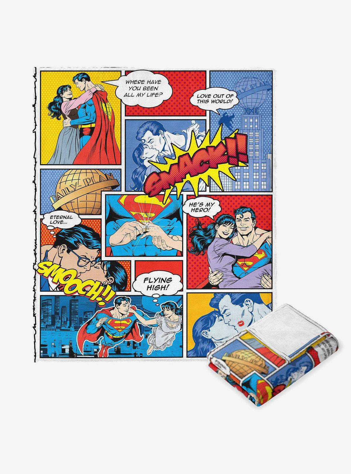 Manta Superman y Lois de tacto sedoso