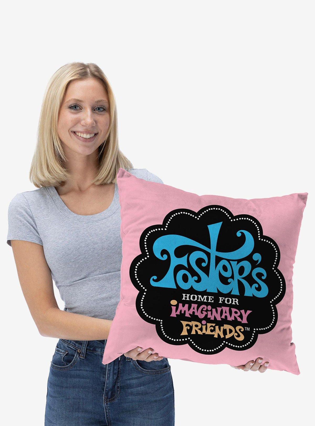 Cojín con logo de Foster's Home for Imaginary Friends