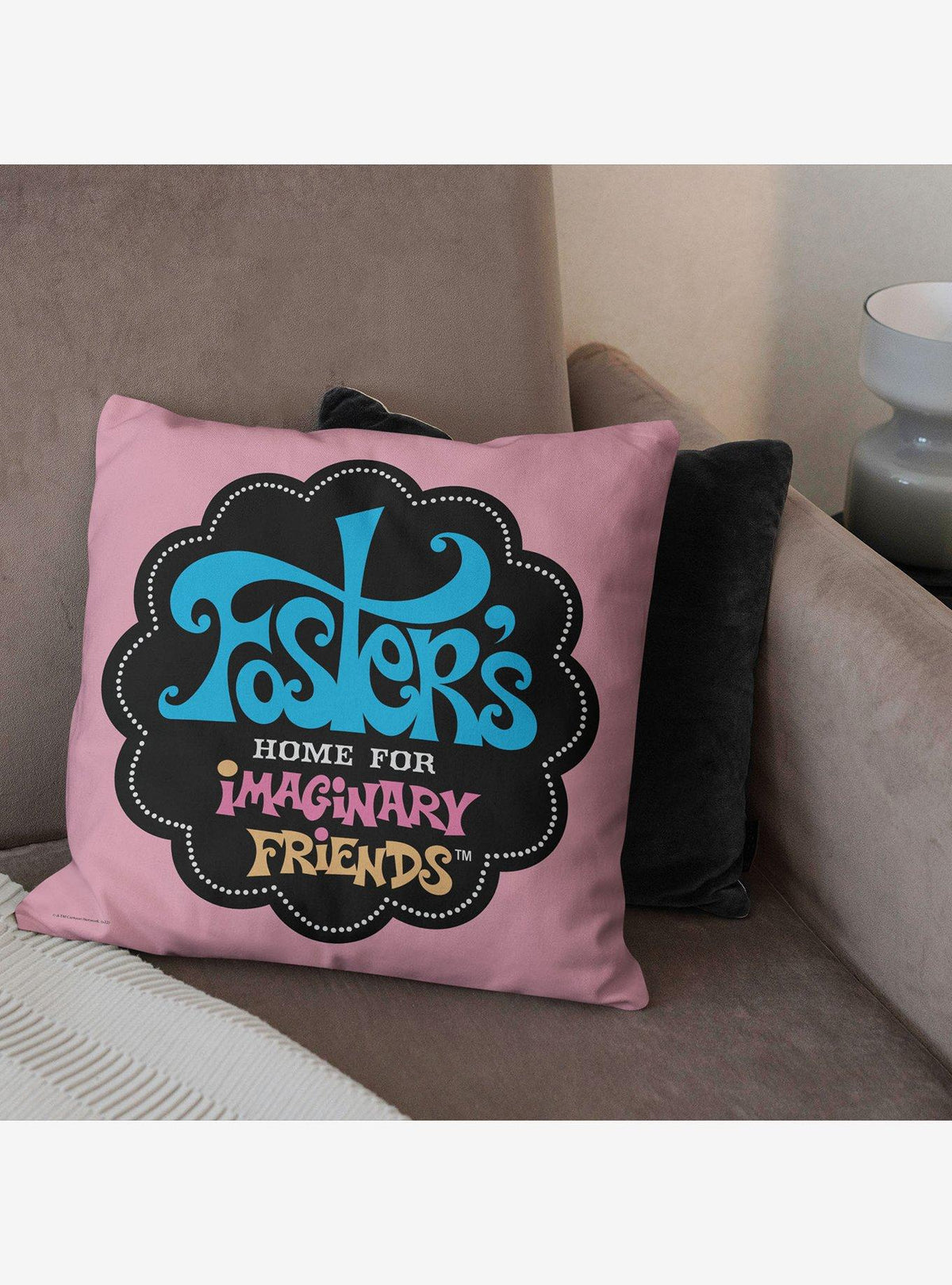 Cojín con logo de Foster's Home for Imaginary Friends
