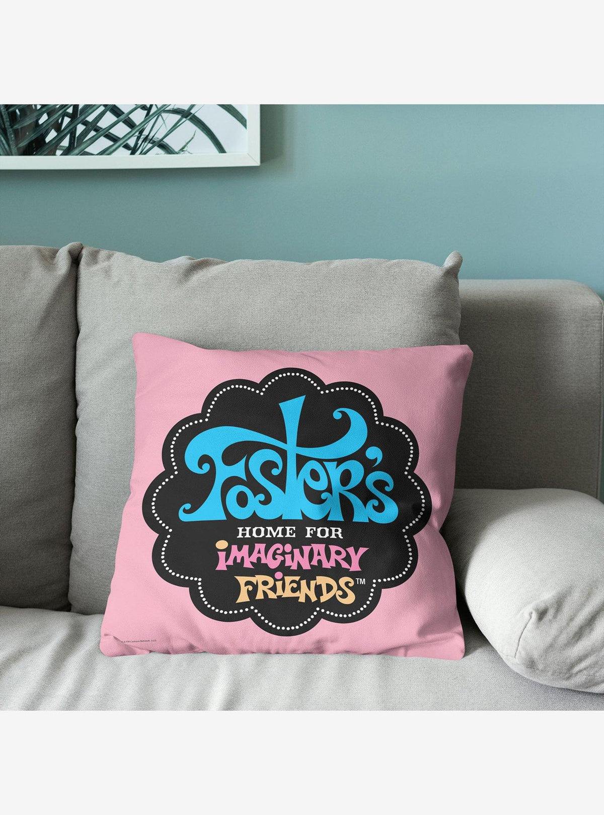 Cojín con logo de Foster's Home for Imaginary Friends