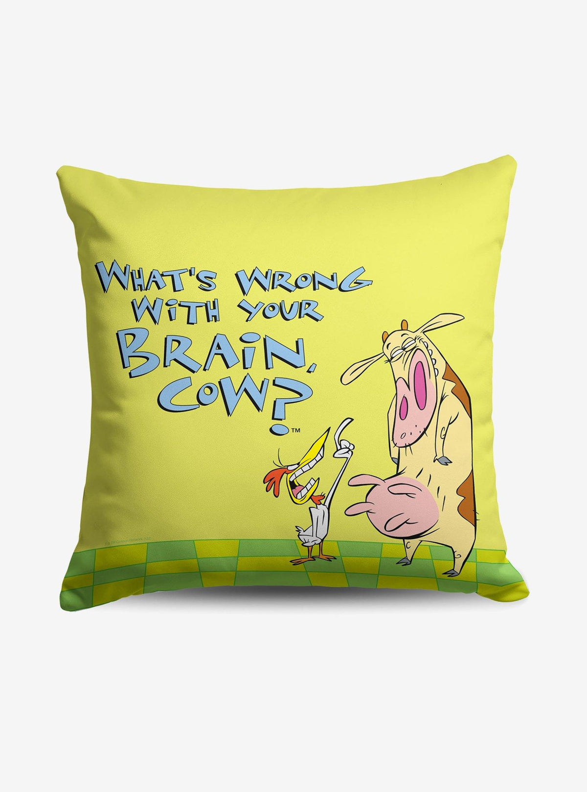 Cojín Cow and Chicken: ¿Qué te pasa en la cabeza?