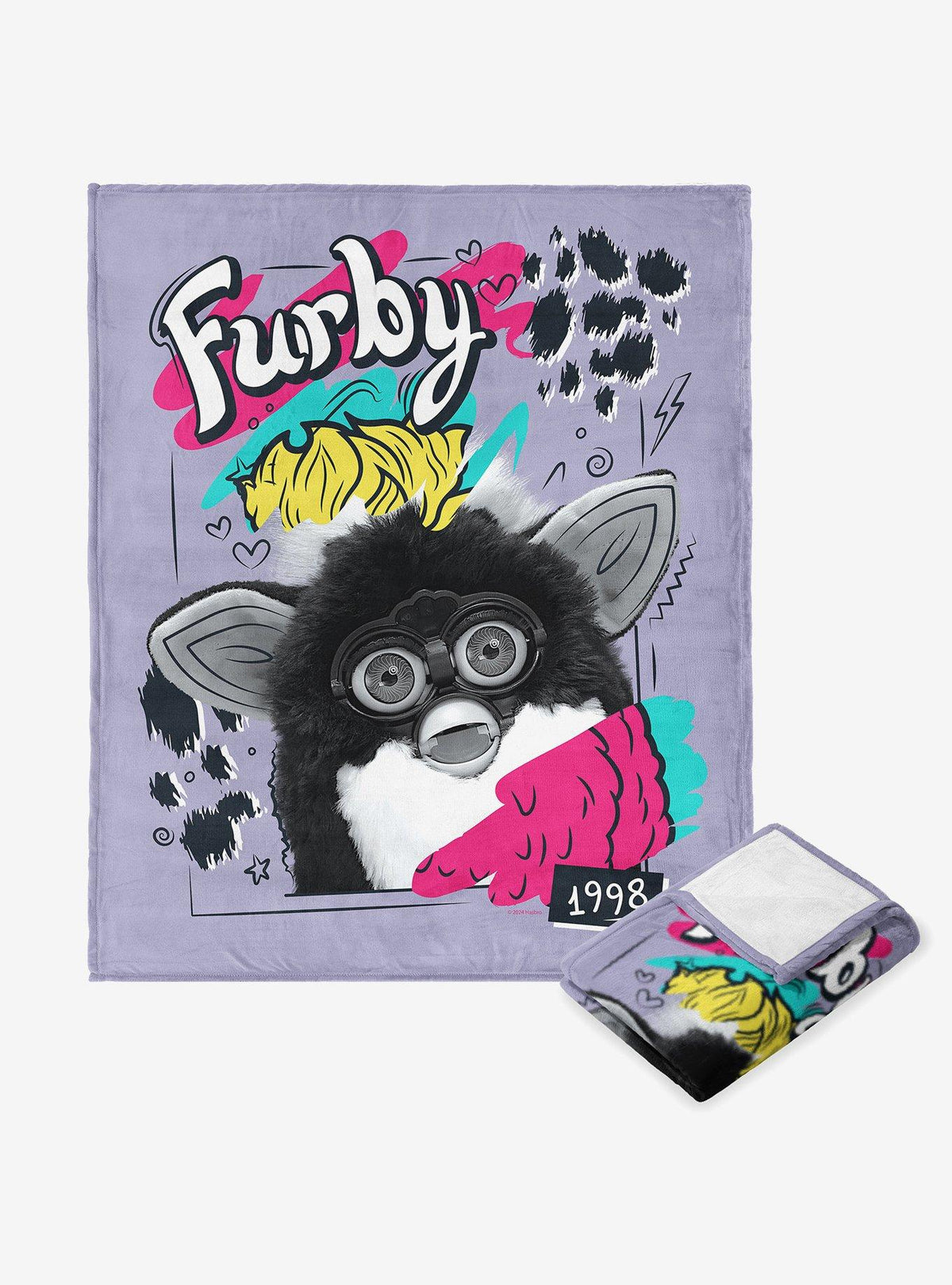 Manta Furby 1998 de tacto sedoso