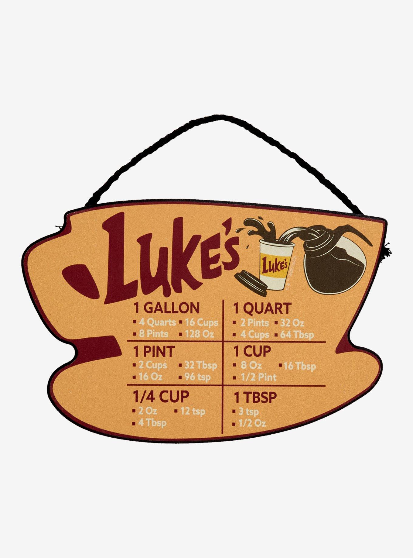 Cartel de pared de Luke's Diner con conversiones de cocina