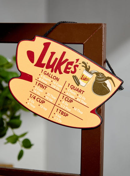 Cartel de pared de Luke's Diner con conversiones de cocina