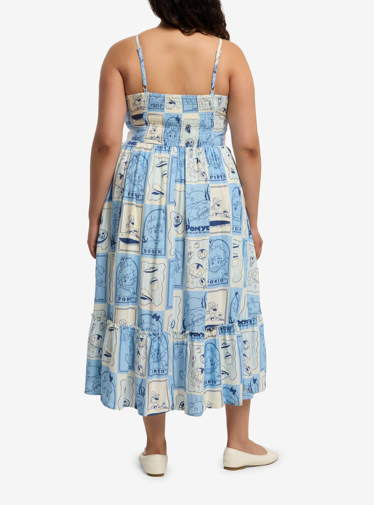 Vestido midi talla grande Ponyo | Studio Ghibli