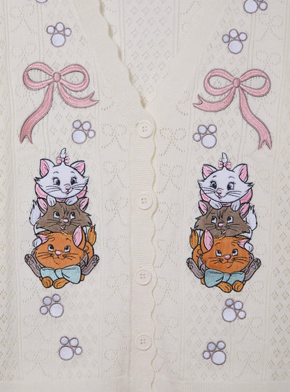 Cárdigan de punto The Aristocats con gatitos para mujer