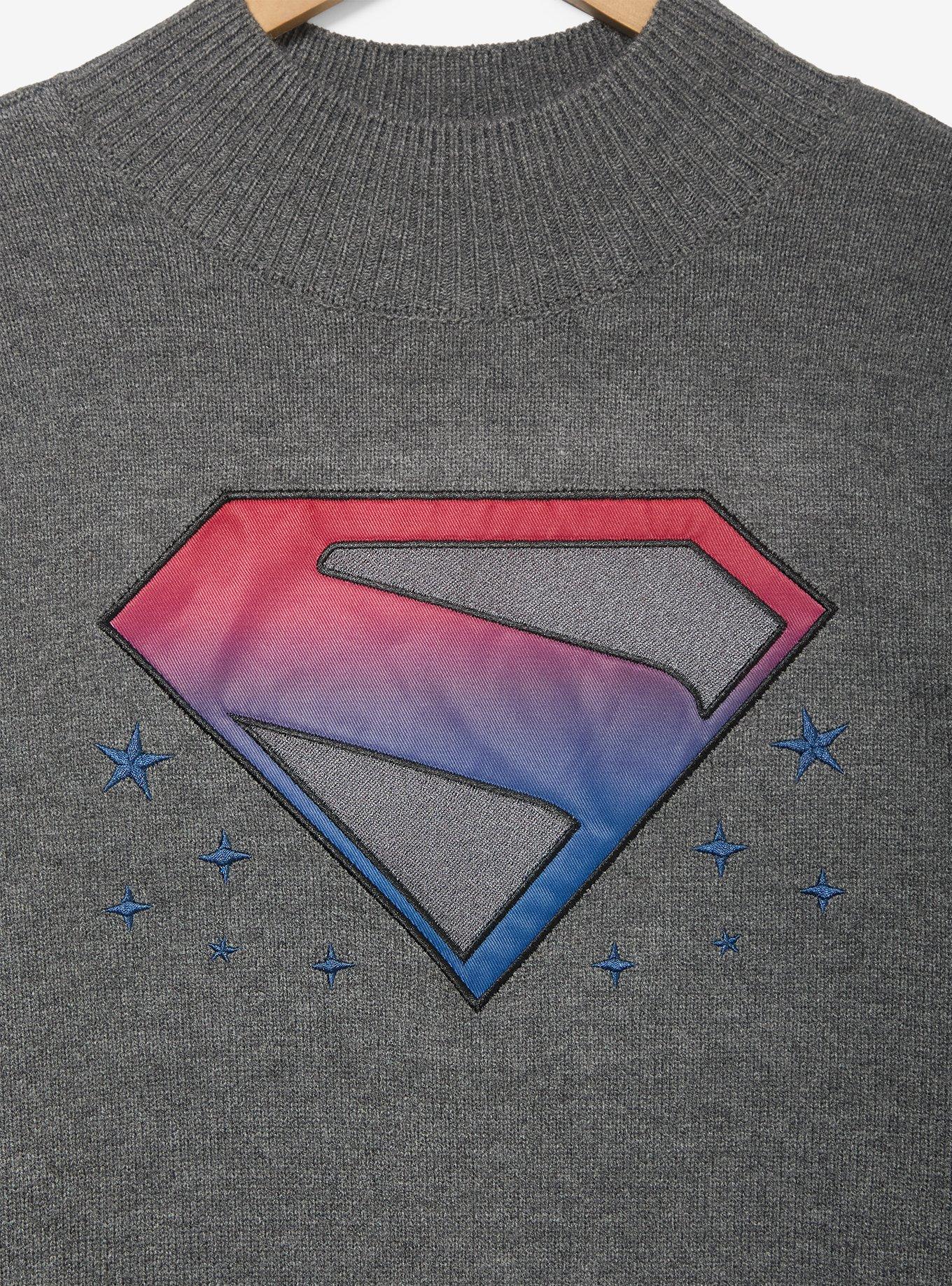 Polerón Supergirl con logo degradado y mangas bishop