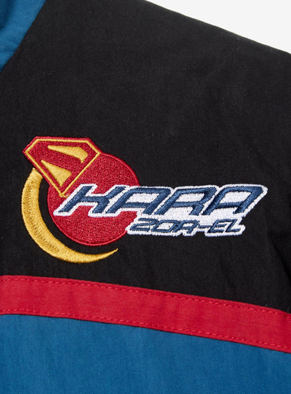 Chaqueta cortaviento con parches de Supergirl