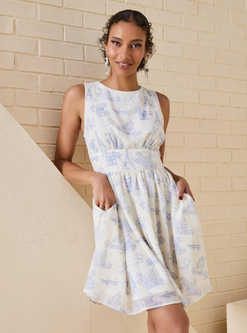 Vestido Disney The Aristocats con estampado integral