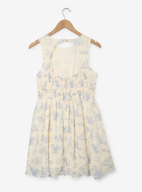 Vestido Disney The Aristocats estampado integral plus size