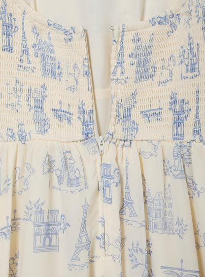 Vestido Disney The Aristocats estampado integral plus size
