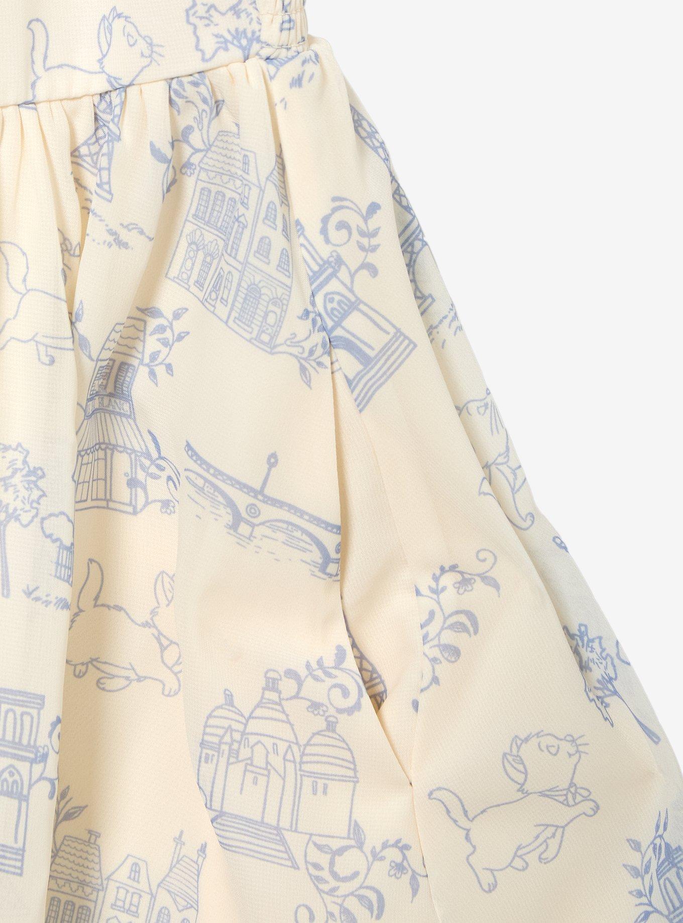 Vestido Disney The Aristocats estampado integral plus size