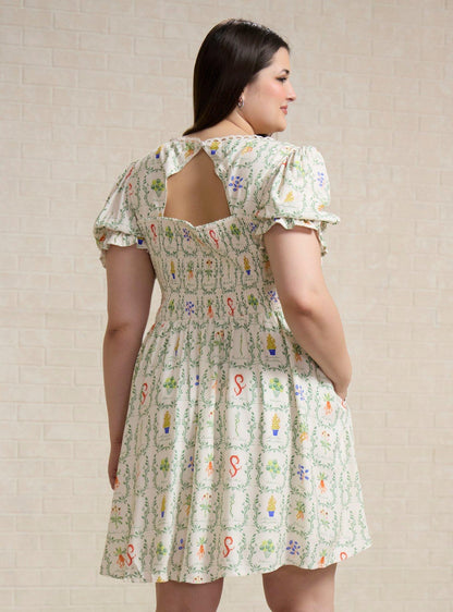 Vestido plus size de plantas de Herbología Harry Potter