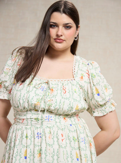 Vestido plus size de plantas de Herbología Harry Potter