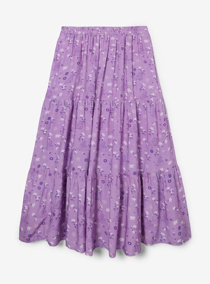 Falda maxi floral de Rapunzel Tangled en tallas plus