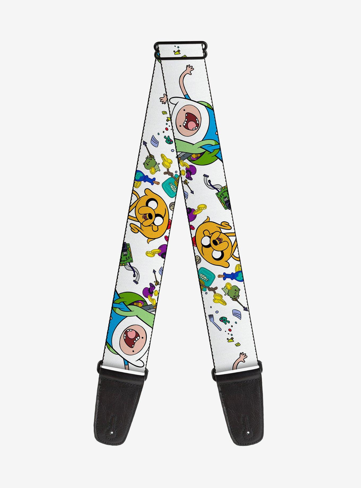 Correa para guitarra Adventure Time: Jake y Finn