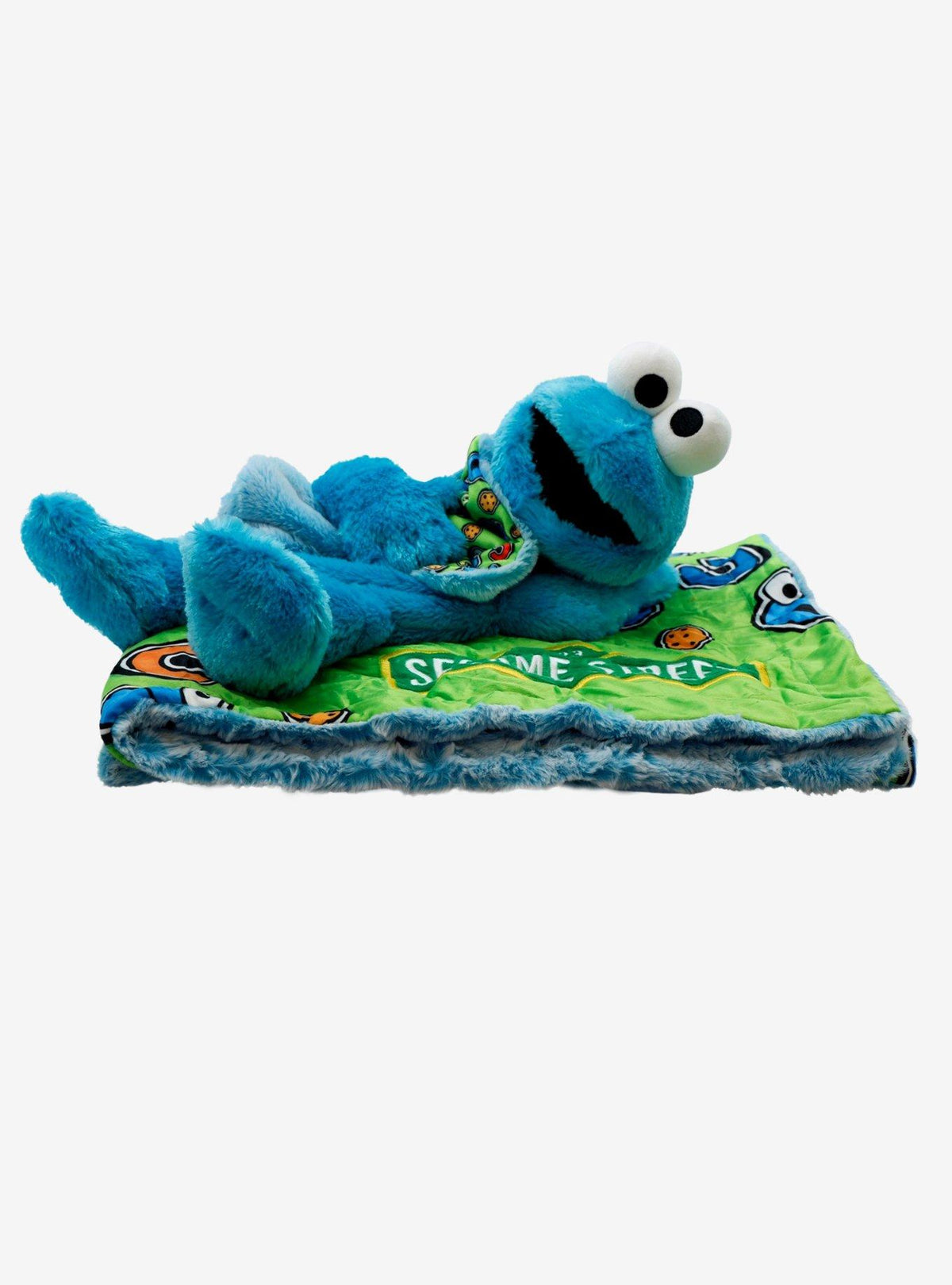 Peluche manta Cookie Monster de Sesame Street