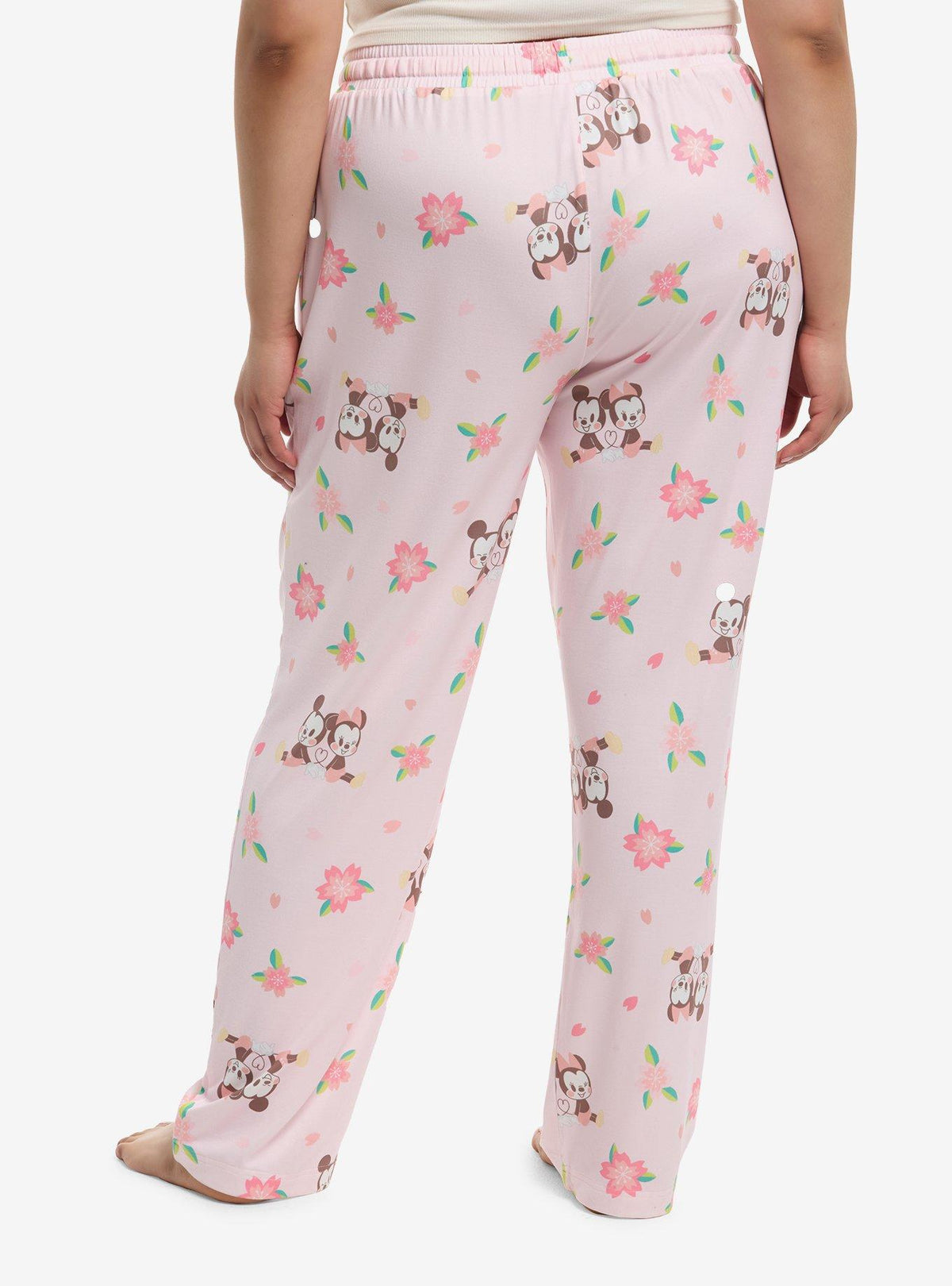 Pantalón de pijama floral Disney Mickey y Minnie, talla grande