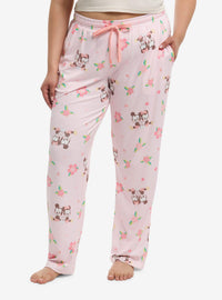 Pantalón de pijama floral Disney Mickey y Minnie, talla grande