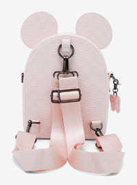 Cartera cruzada convertible Minnie Mouse rosada