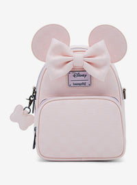 Cartera cruzada convertible Minnie Mouse rosada