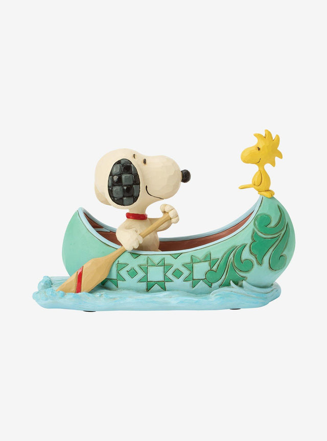 Figura de Snoopy y Woodstock en canoa - Peanuts
