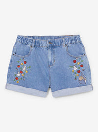 Short bordado tiro alto Mi vecino Totoro para mujer