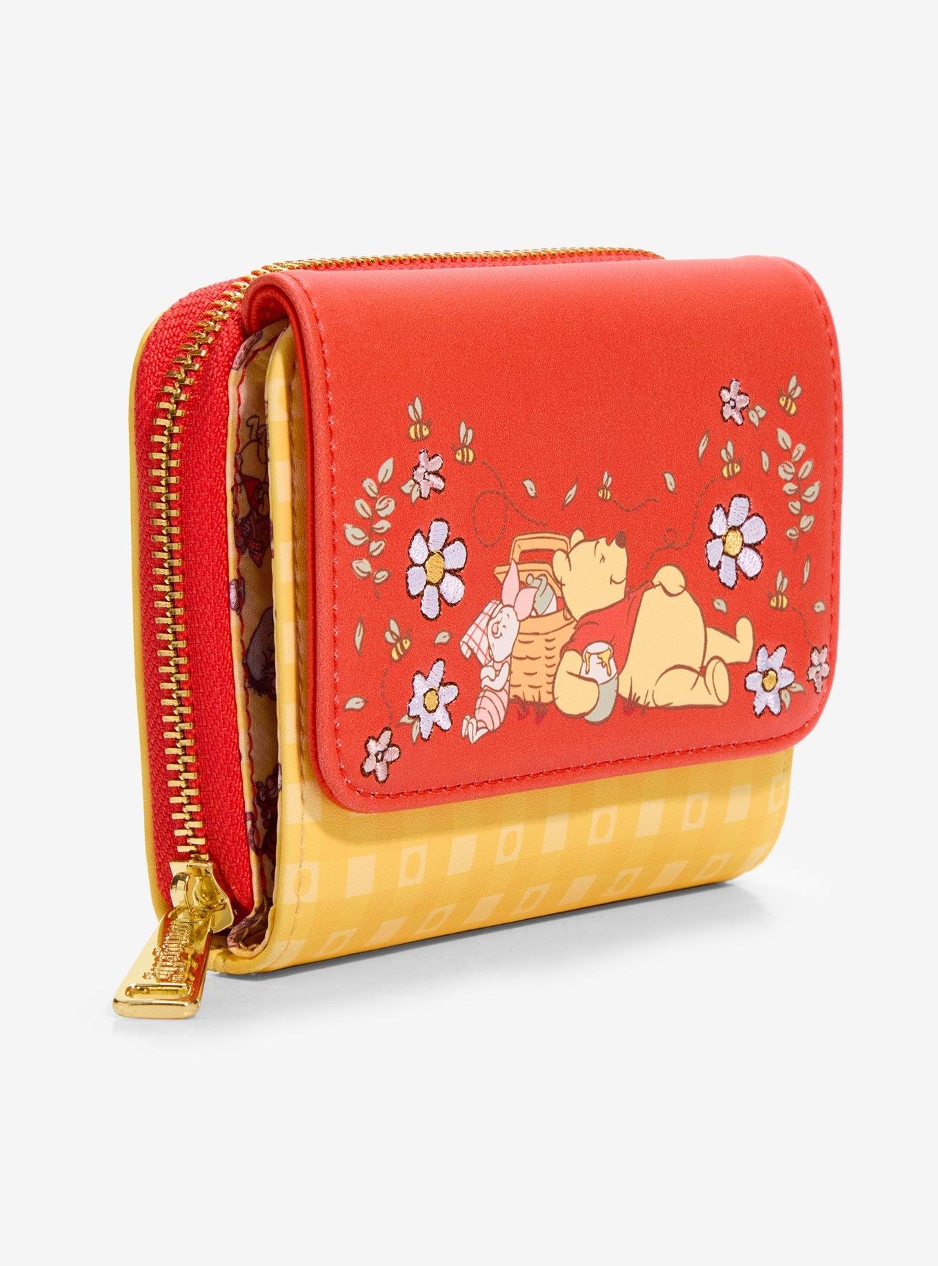 Billetera Disney Winnie the Pooh Floral a Cuadros