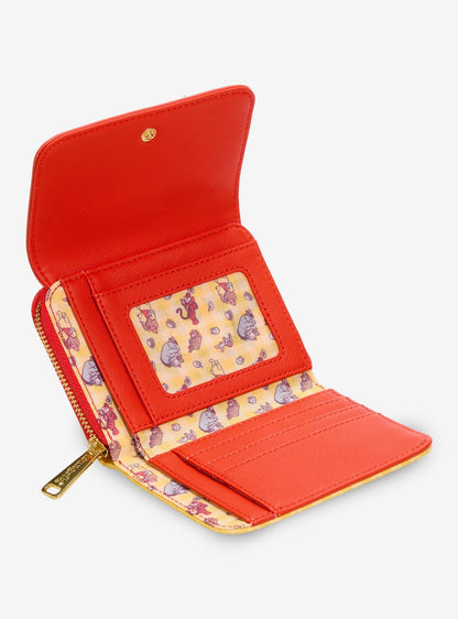 Billetera Disney Winnie the Pooh Floral a Cuadros