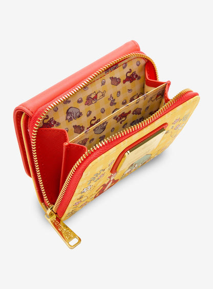 Billetera Disney Winnie the Pooh Floral a Cuadros
