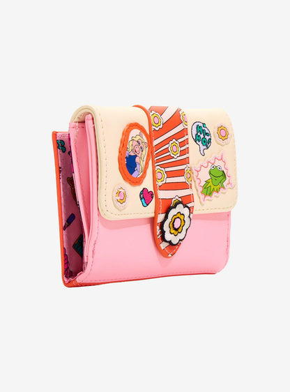 Billetera con parches de Kermit & Miss Piggy