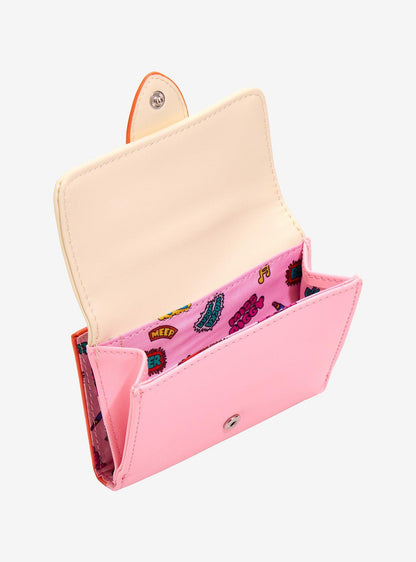Billetera con parches de Kermit & Miss Piggy