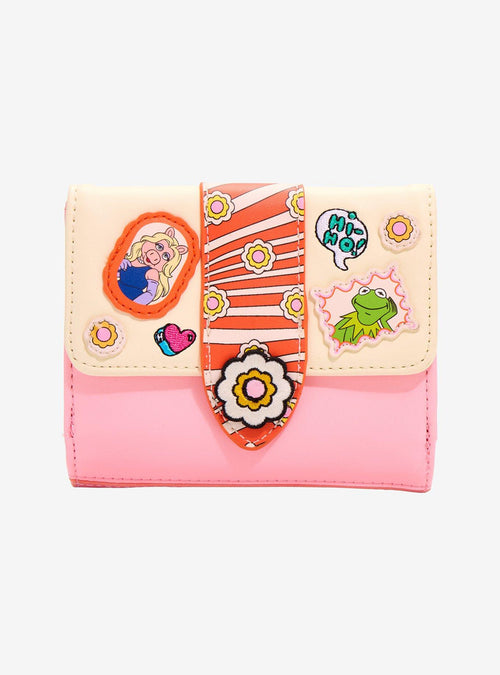 Billetera con parches de Kermit & Miss Piggy